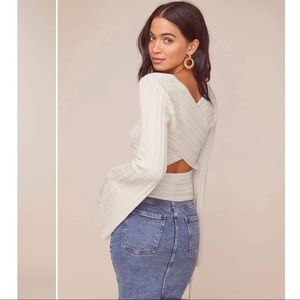 Astr The Label Voyage Bell Sleeve Sweater